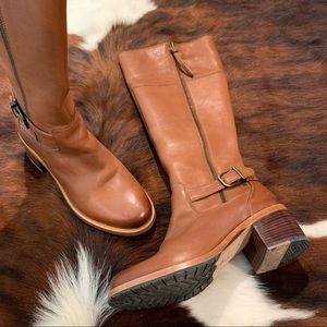 Clarks Leather High Biker Boots